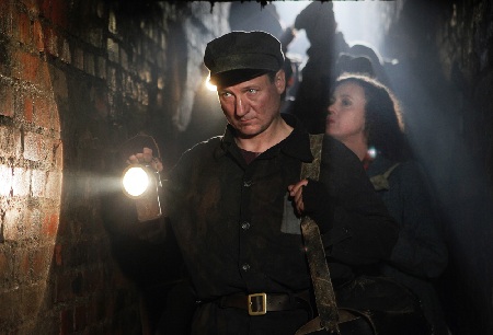 na planie fimu "HiDDEN" w rezyserii Agnieszki Holland