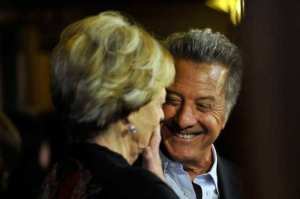 Maggie Smith and director Dustin Hoffman