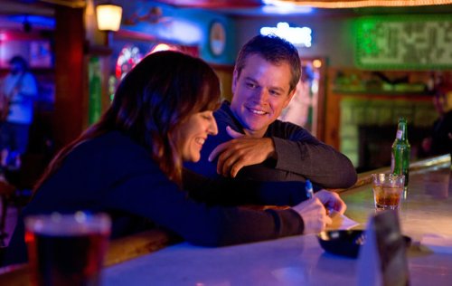 Rosemary DeWitt and Matt Damon in "Promised Land"