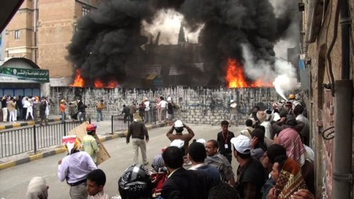 "Karama Has No Walls"...the charge against the barricade