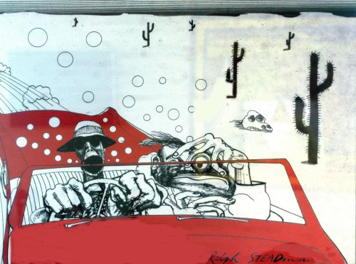 Ralph Steadman's cover art for "Fear and Loathing in Las Vegas."