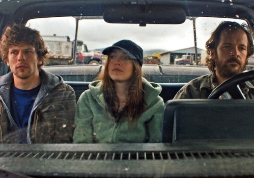 Jesse Eisenberg, Dakota Fanning, and Peter Sarsgard...eco-terrorists