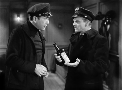 Humphrey Bogart and James Cagney...bootleggers in "The Roaring Twenties"