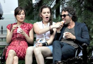 With Hailee Steinfeld (center)