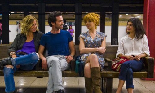 Xavier and his women: (left to right) Cecille De France, Romain Duris, Kelly Reilly, Audrey Tautou