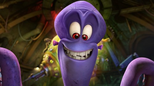 Dave the villainous octopus, voiced by John Malkovich