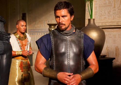 Joel Edgerton and Christian Bale as Rhamses and Moses