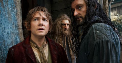 Martin Freeman as Bilbo (left), and Richards Armitage as Thorin (right)